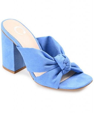 Women's Tabithea Knotted Sandals Blue $46.55 Shoes