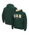 Men's Green UAB Blazers Arch and Logo Pullover Hoodie $18.49 Sweatshirt
