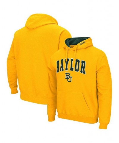Men's Gold Baylor Bears Arch Logo 3.0 Pullover Hoodie $34.79 Sweatshirt